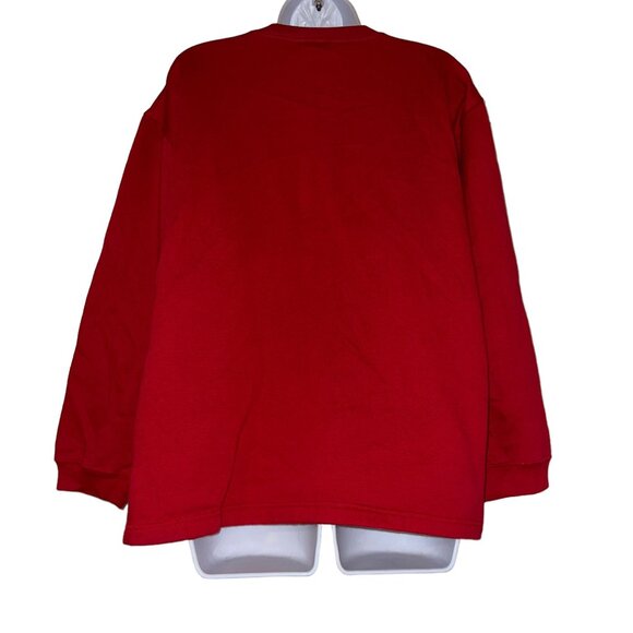 Vintage Rudolph the Red Nosed Reindeer Sweatshirt Womens L Oversized Christmas - Picture 6 of 10